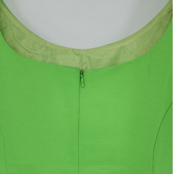 ASOS Design Bright Green Sleeveless Fitted Dress Size 10 (UK 14 / EU 42) - Picture 6 of 11